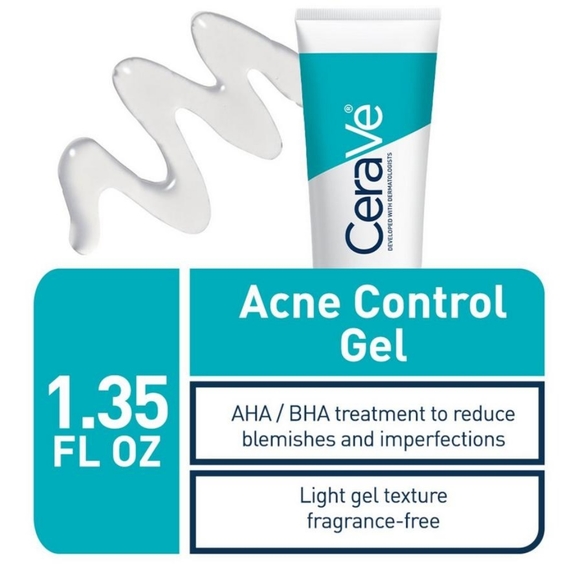 CeraVe Salicylic Acid Acne Contr Gel 1.35 oz Set of 2 - Picture 8 of 9